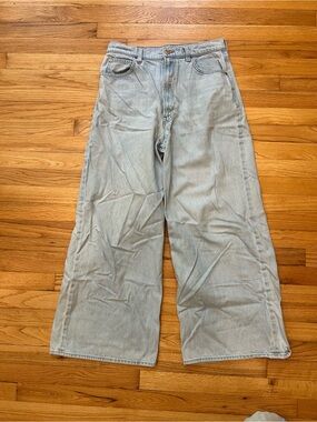 MOTHER SNACKS wide leg denim size 30